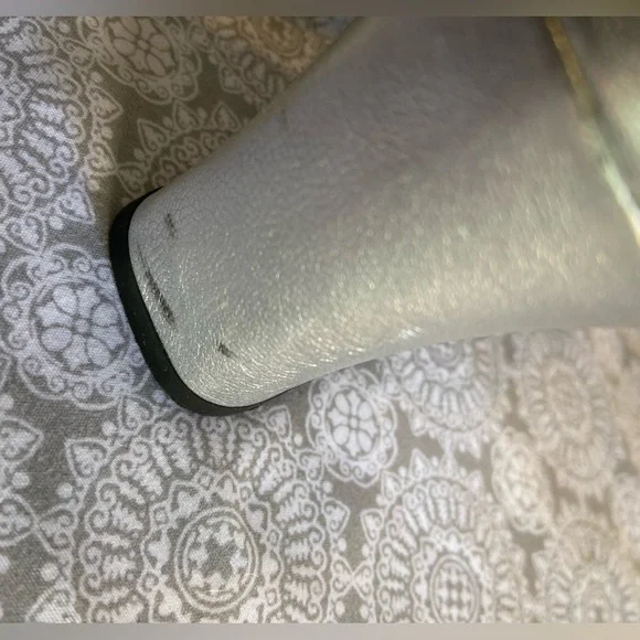 Aldo Chelini~Vtg~Soft~Leather~Slingback~Slant Wrapped Block Heel Sandal~Size 9 - Picture 15 of 16